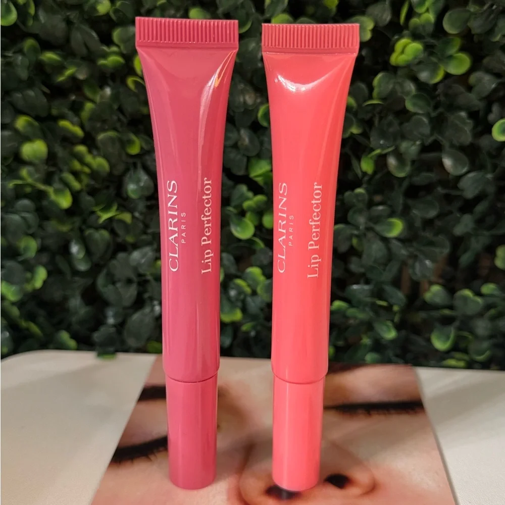 Clarins  Lip Perfector Sheer Lip Gloss duo (New) Shade 07 & 01